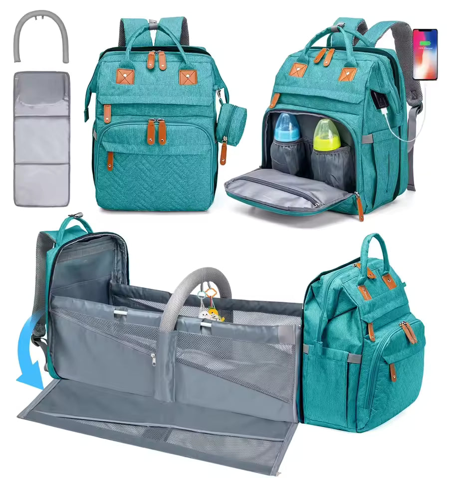 Multifunctional Bed Diaper Backpack