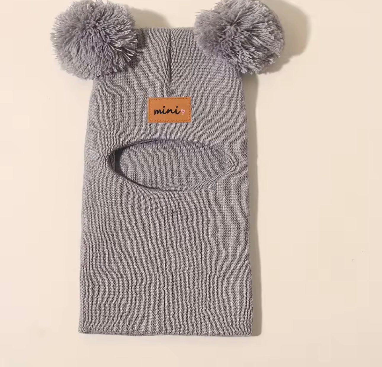 Cute Bear Pom Pom Baby Winter Hat