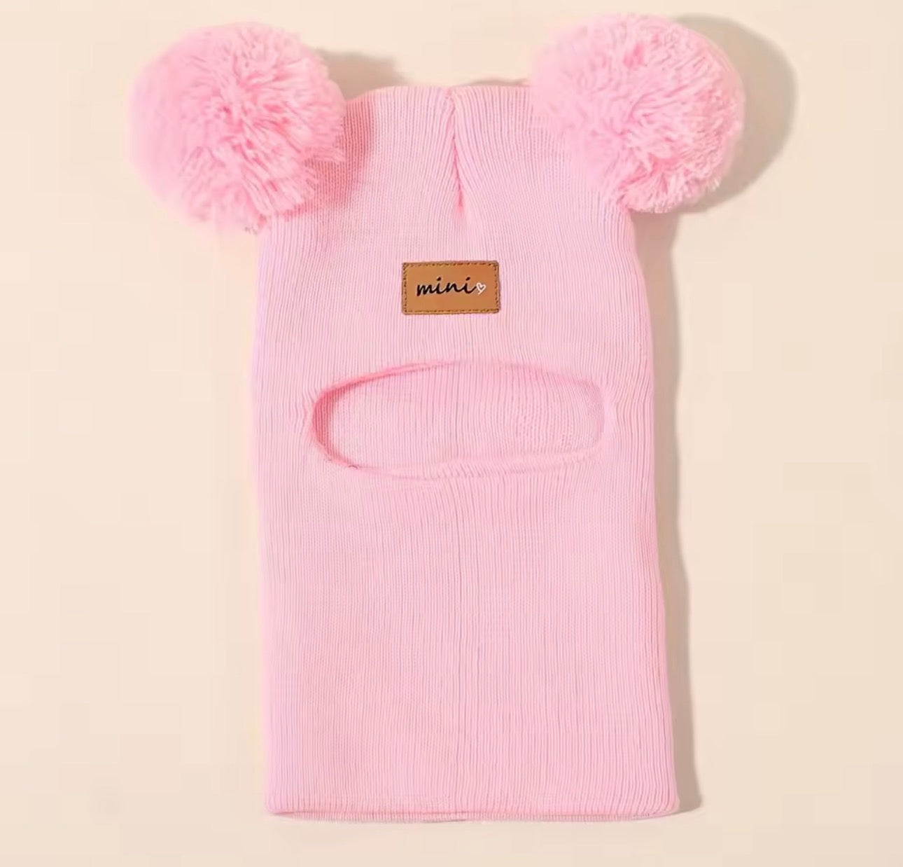 Cute Bear Pom Pom Baby Winter Hat