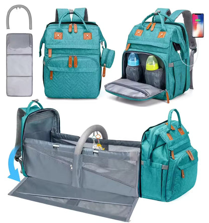 Multifunctional Bed Diaper Backpack