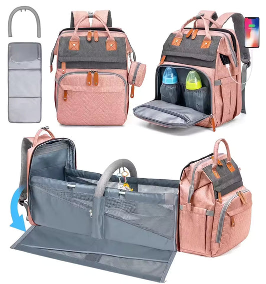 Multifunctional Bed Diaper Backpack