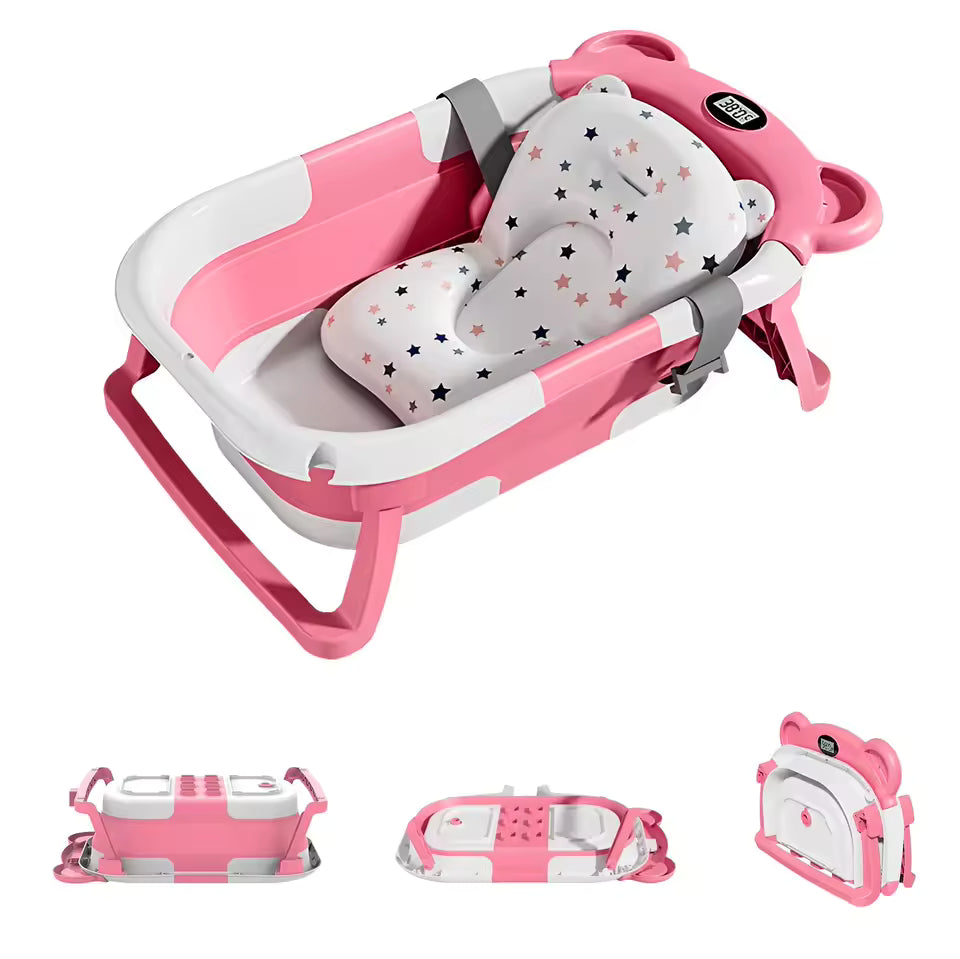 Foldable Baby Bath Tub With Thermometer