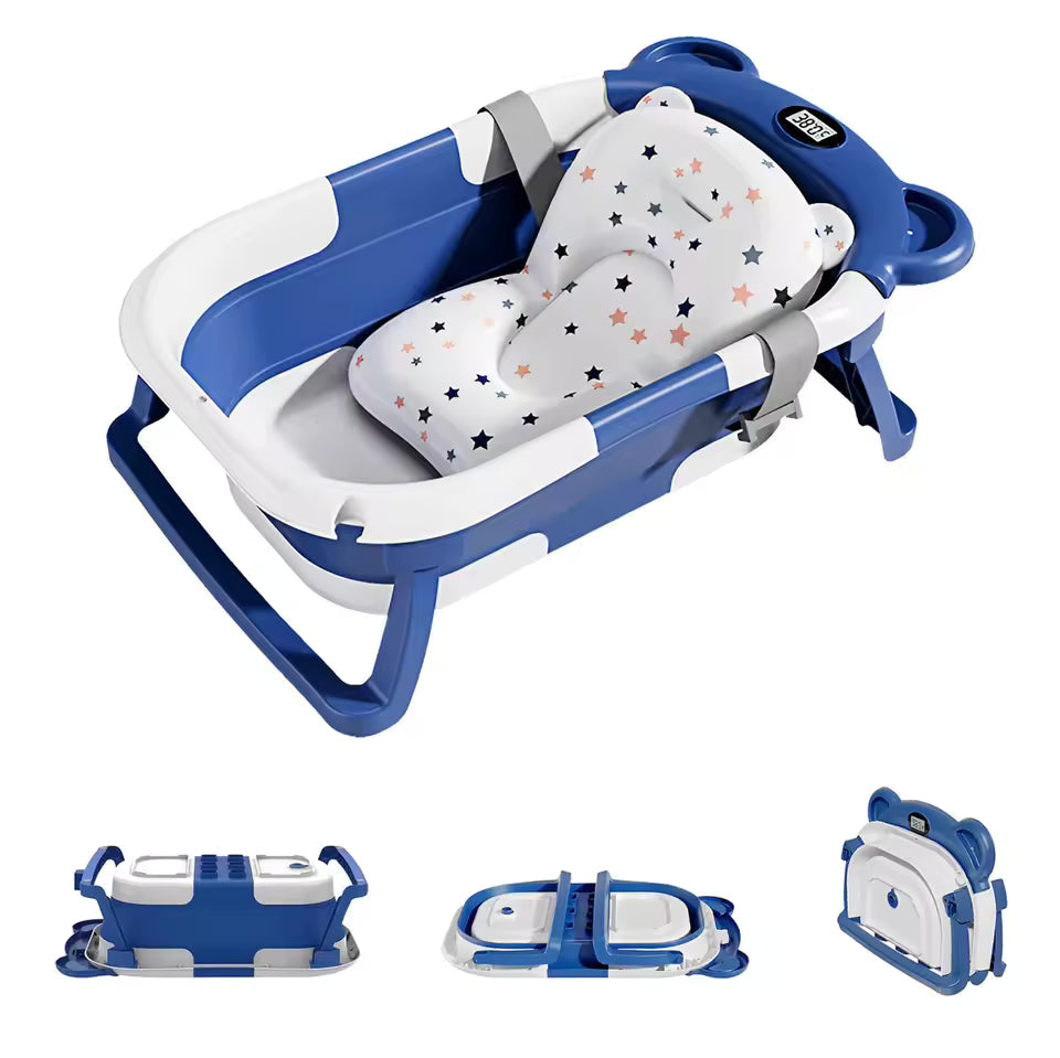 Foldable Baby Bath Tub With Thermometer