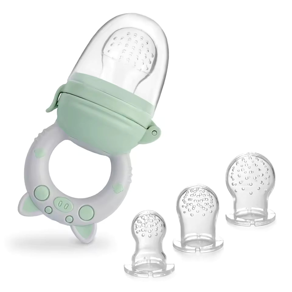 Silicone Baby Food Feeder And Teether Set