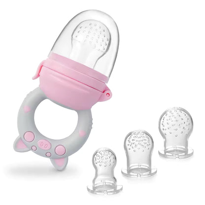 Silicone Baby Food Feeder And Teether Set