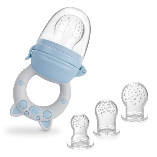 Silicone Baby Food Feeder And Teether Set